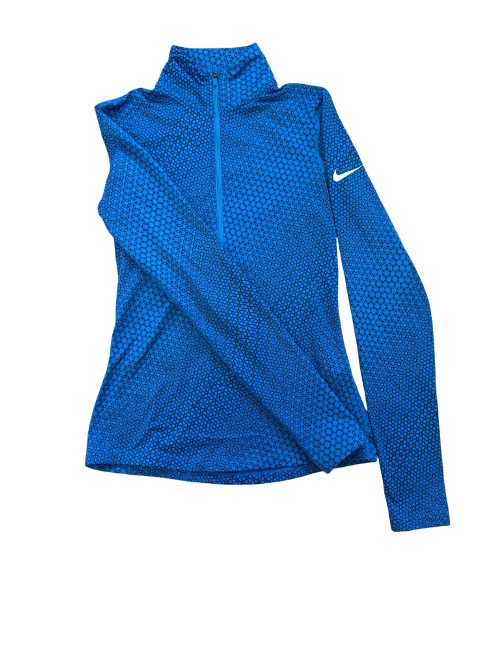 Nike Women’s Electric Blue Long-Sleeve Half-Zip Training Top
